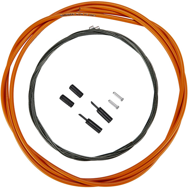 Shimano OPTISLICK Set de câble de dérailleur pour vélo de route, orange