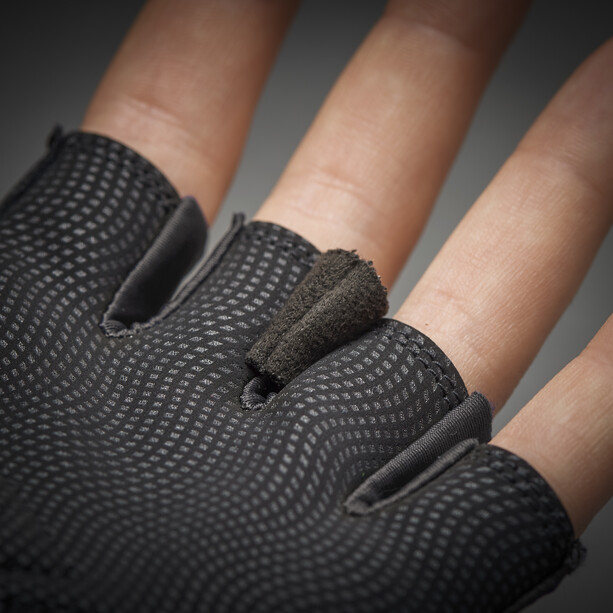 GripGrab Ride Lightweight Gepolsterte Kurzfinger-Handschuhe schwarz