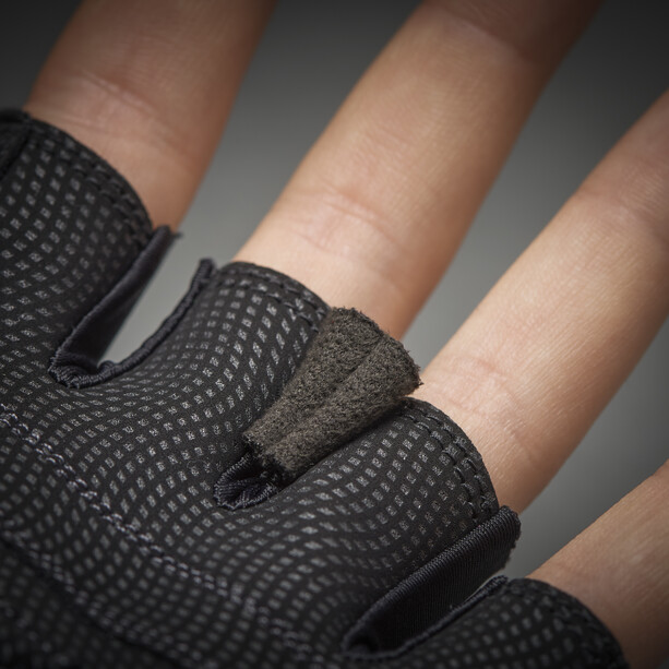 GripGrab Rouleur Gepolsterte Kurzfinger-Handschuhe schwarz/weiß