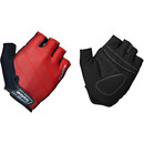 GripGrab Rouleur Gevoerde Halve Vinger Handschoenen, zwart/rood