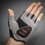 GripGrab EasyRider Gevoerde Halve Vinger Handschoenen, wit/zwart