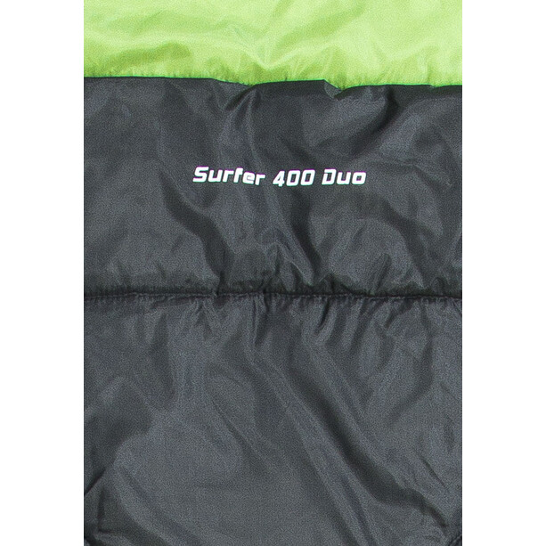 CAMPZ Surfer 400 Śpiwór Duo, szary/zielony