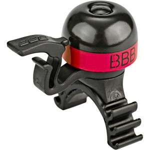 BBB Cycling MiniBell BBB-16 Sonnette, noir/rouge noir/rouge