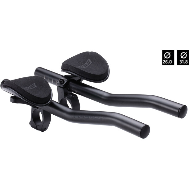 BBB Cycling AeroLight BHB-58 Accessoires pour cintre Ø26-31,8mm, noir