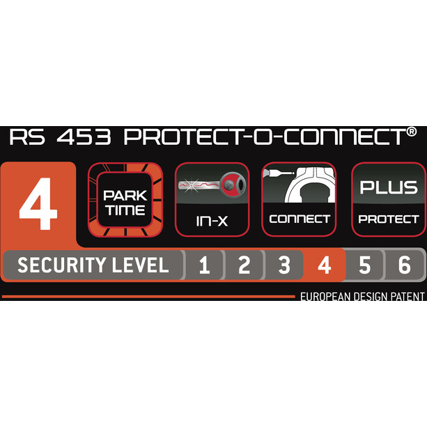 Trelock RS 453 Protect-O-Connect Frameslot NAZ ZR 20 , zwart
