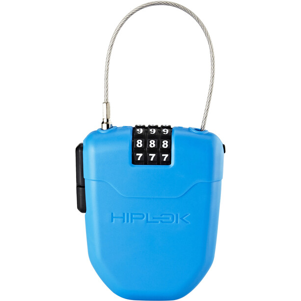 Hiplok FX Antivol rétractable avec réflecteur, bleu