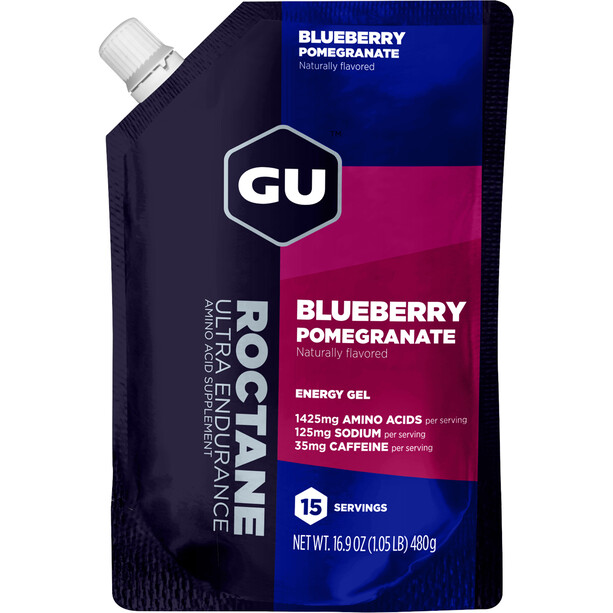 GU Energy Roctane Energy Gel Bulk Pack 480g Blaubeere Granatapfel
