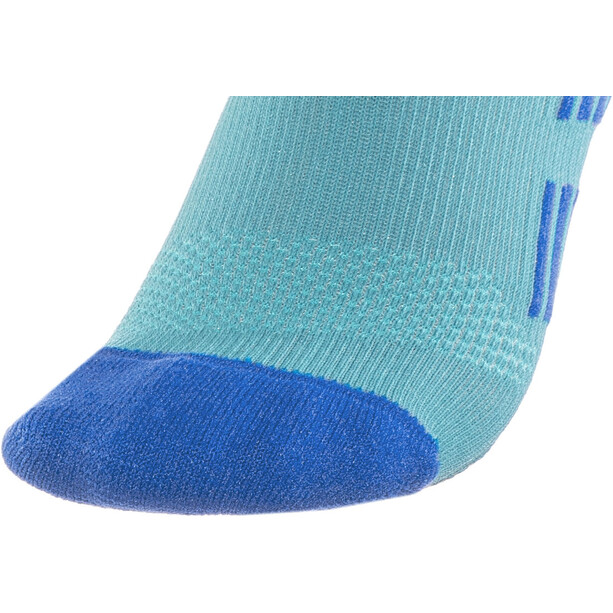 Cube Mountain Socks blue'n'lime