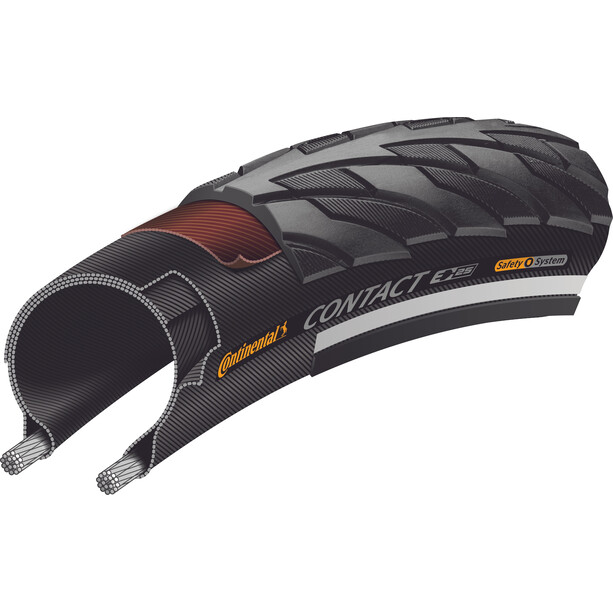 Continental Contact Cubierta Clincher 26x1,75" SafetySystem Breaker