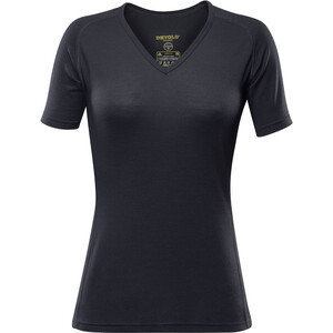 Devold Breeze T-Shirt V-Neck Dam svart svart