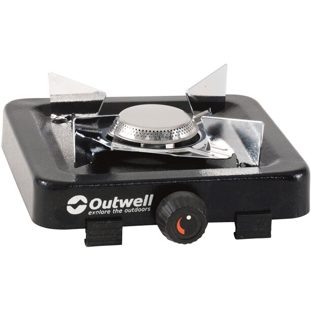 Outwell Appetizer 1 Burner Folding Stove, musta/hopea