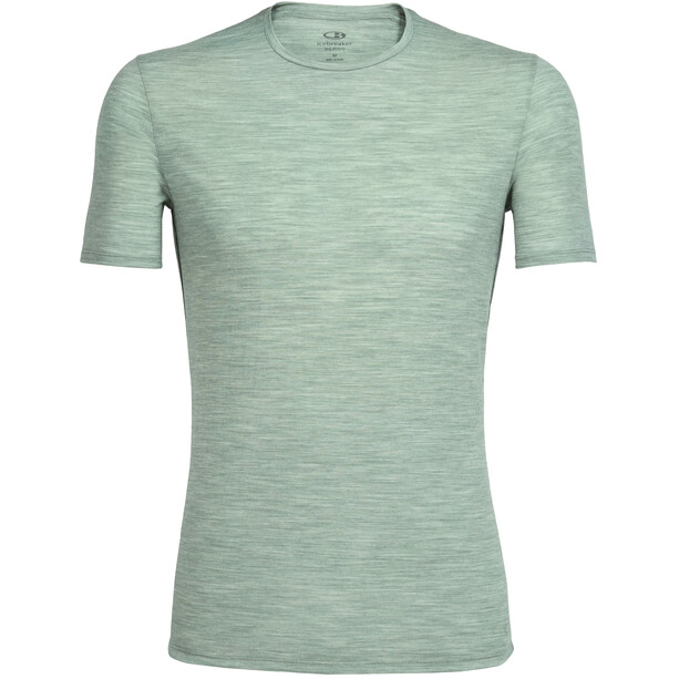 Icebreaker Anatomica Crew Top T-shirt Heren, groen/grijs