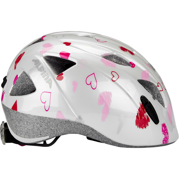 Alpina Ximo Kask rowerowy Dzieci, biały/różowy