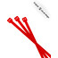 Riesel Design cable:tie 25 części, czerwony