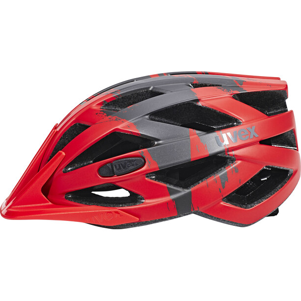 UVEX I-VO CC Kask rowerowy, czarny/czerwony