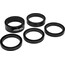 Red Cycling Products Aluminum spacer set 5-piece black