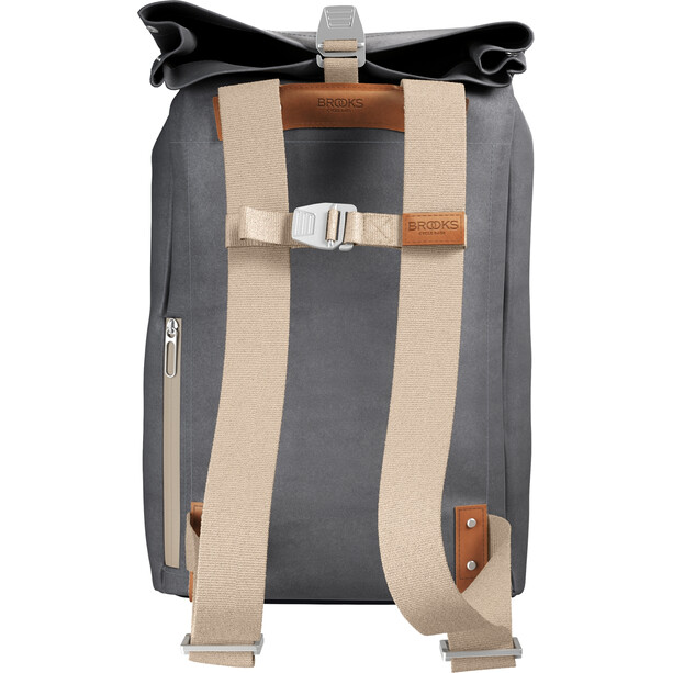 Brooks Pickwick Canvas Backpack 26l grey/honey