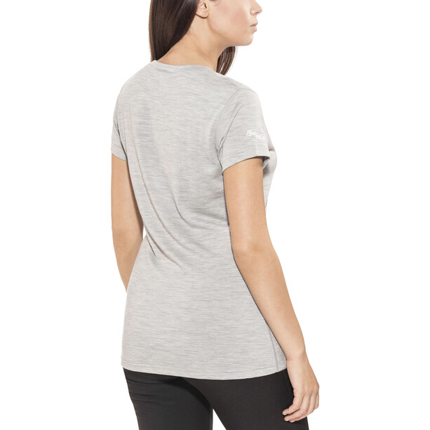 Bergans Bloom Camiseta de Lana Mujer, gris