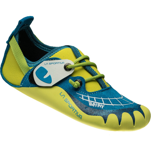 La Sportiva Gripit Climbing Shoes Kids blue/sulphur