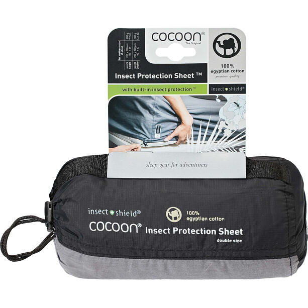 Cocoon Insect Protection Sheet Singolo, grigio