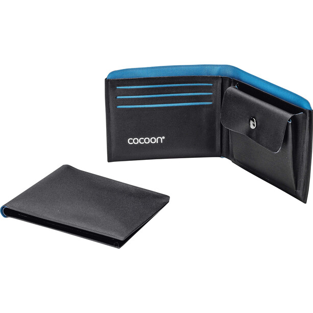 Cocoon Wallet with Coin Pocket, azul/negro