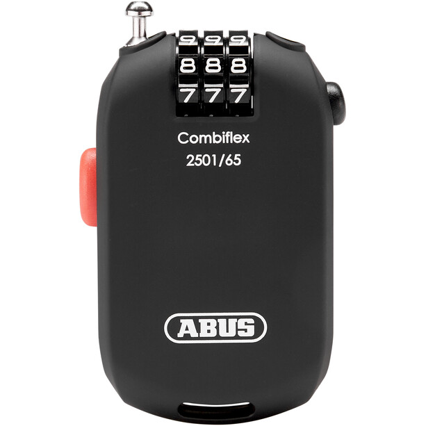 ABUS Combiflex 2501 Antivol rétractable, noir
