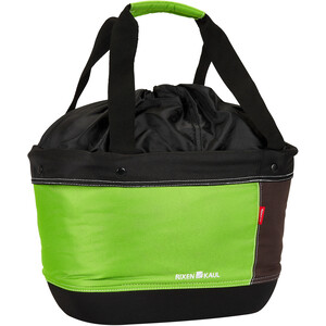 KlickFix Shopper Alingo Bike Bag Laukku, vihreä/ruskea vihreä/ruskea