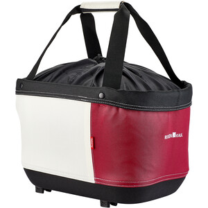 KlickFix Shopper Alingo GT Shopping Basket for Racktime red/creme