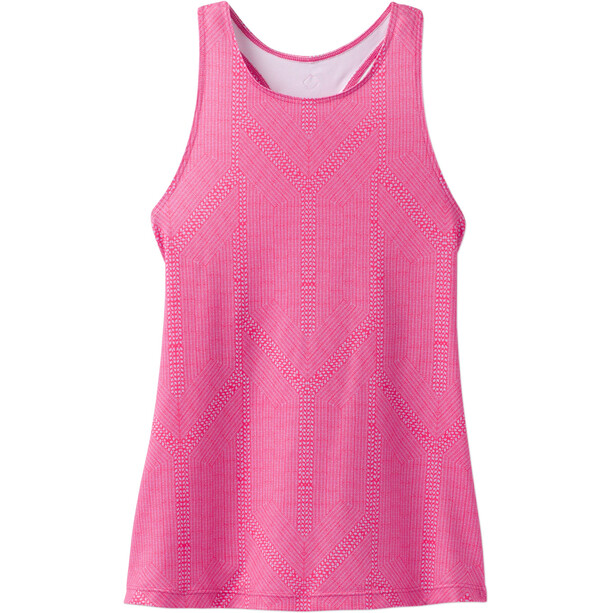 Prana Boost Printed T-shirt zippé Femme, rose