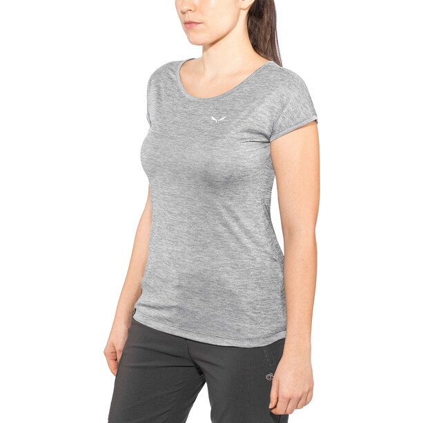 SALEWA Puez Melange Dry Kurzarm T-Shirt Damen grau