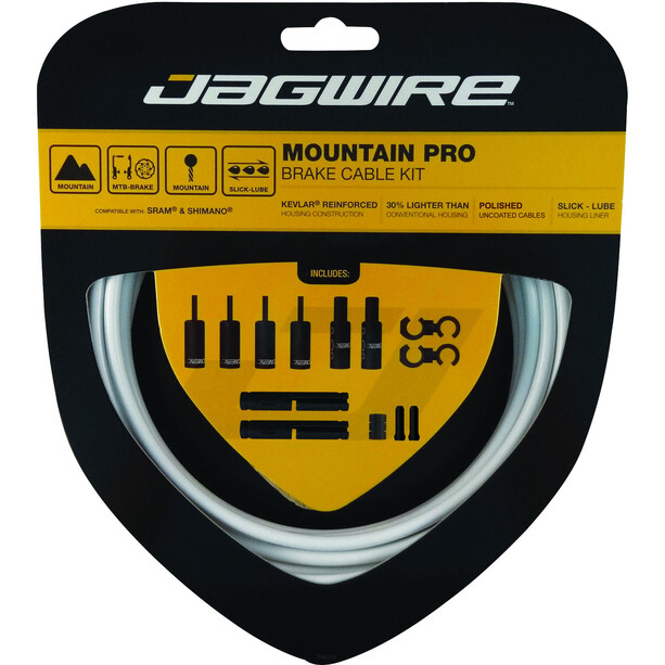 Jagwire Mountain Pro Kit câble de frein, blanc