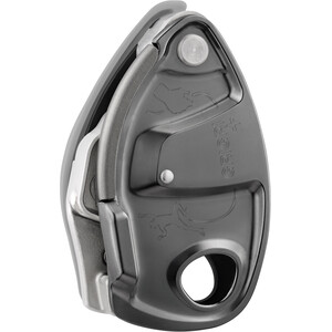 Petzl Grigri+ Dispositivo di assicurazione arrampicata, grigio/argento grigio/argento