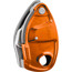 Petzl Grigri+ Dispositivo di assicurazione arrampicata, arancione/argento