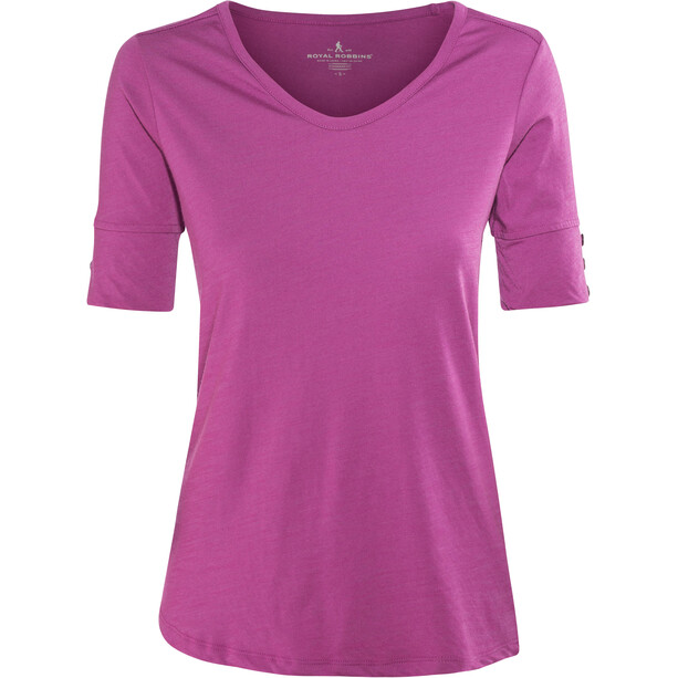 Royal Robbins Merinolux V-Ausschnitt T-Shirt Damen pink