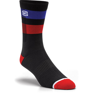 100% Flow Socken schwarz/rot