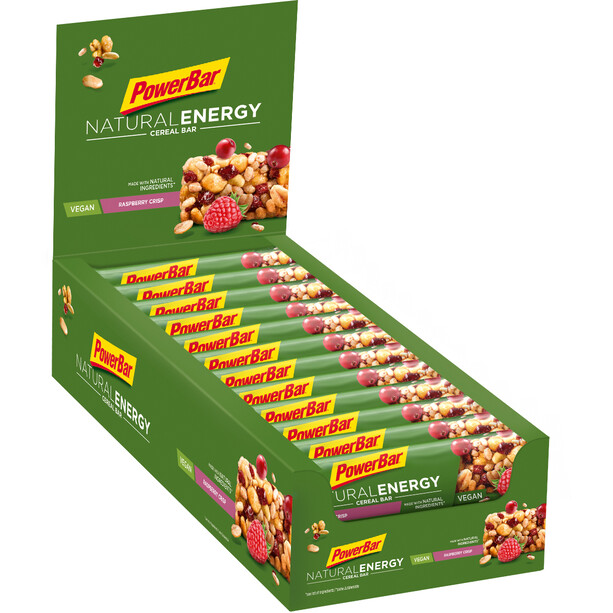 Powerbar Natural Energy Cereal Bar Box 24 x 40g Himbeere Crisp