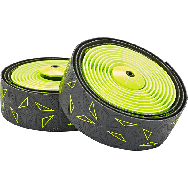 Supacaz Super Sticky Kush Star Fade Handlebar Tape neon yellow