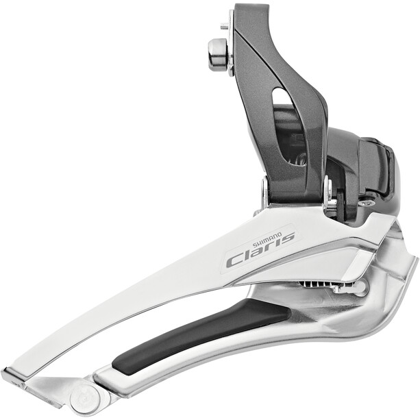 Shimano Claris FD-R2000 Dérailleur avant 2x8 vitesses Down Swing collier de serrage haut, argent/gris