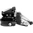 Shimano Deore MTB FD-M6025 Deragliatore 2x10 Velocità Morsetto Top Swing Profondo, nero/argento