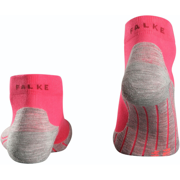 Falke RU4 Calcetines cortos running Mujer, rojo/gris