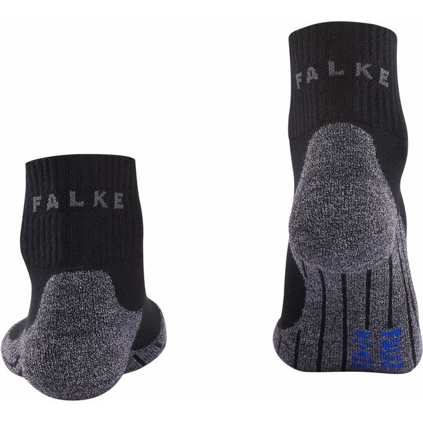 Falke TK2 Cool Calcetines cortos trekking Mujer, negro/gris