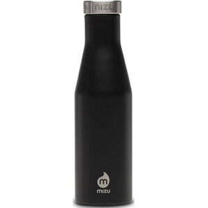 MIZU S4 Botella con aislamiento 400 ml con Tapa Acero Inoxidable, negro negro