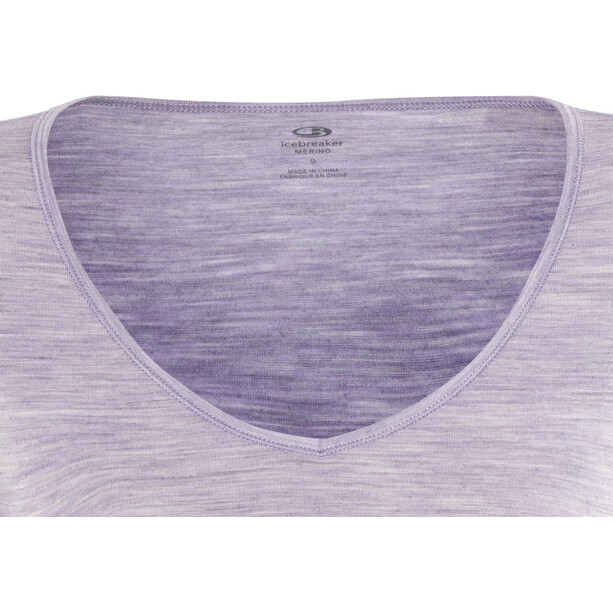 Icebreaker Siren Longsleeve Sweatshirt Dames, violet/grijs