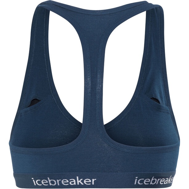 Icebreaker Sprite Racerback Brassière Femme, bleu