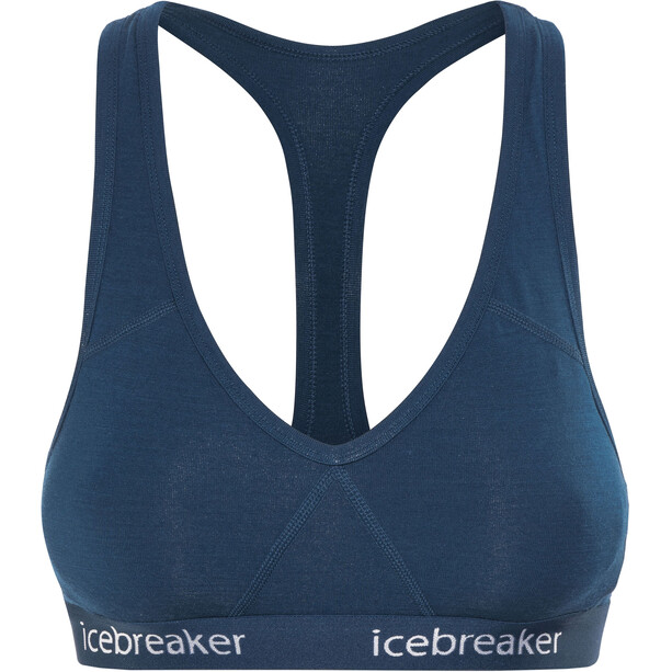 Icebreaker Sprite Racerback Brassière Femme, bleu