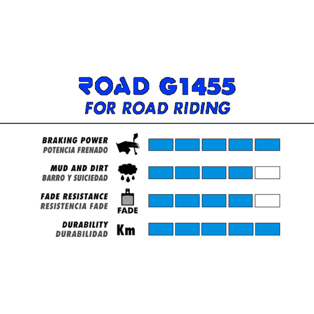 GALFER BIKE Road Patins de frein BR-M4146/445/446/485/486/515/525/575/BR-C601