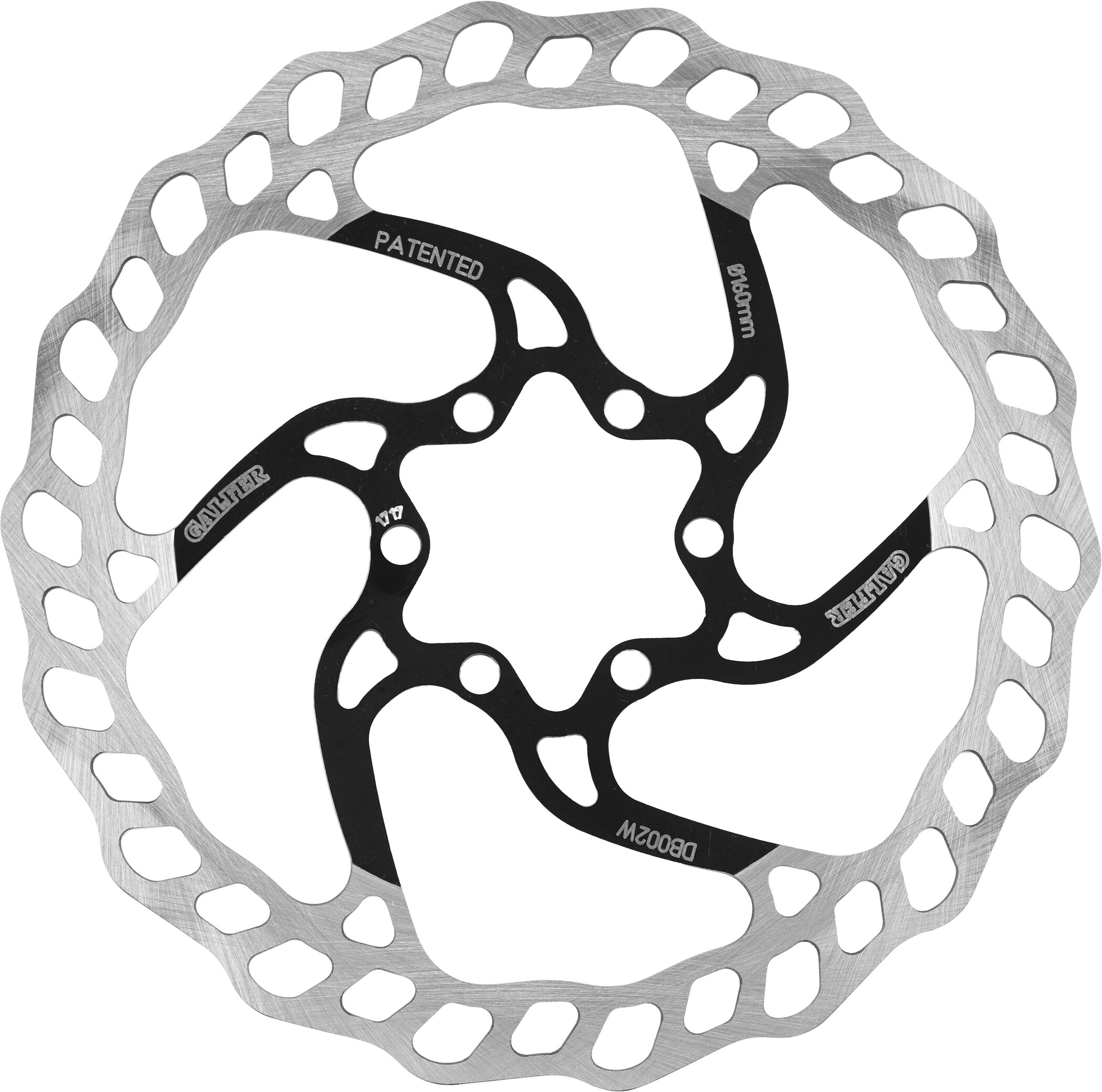 Fahrrad Bremsscheibe MTB Edelstahl Bremse Disc 180mm 6-Loch Wave Design DE