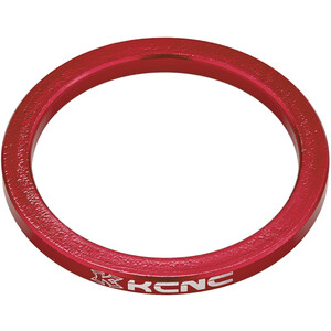 KCNC Headset Spacer 1 1/8" 3mm, rojo rojo