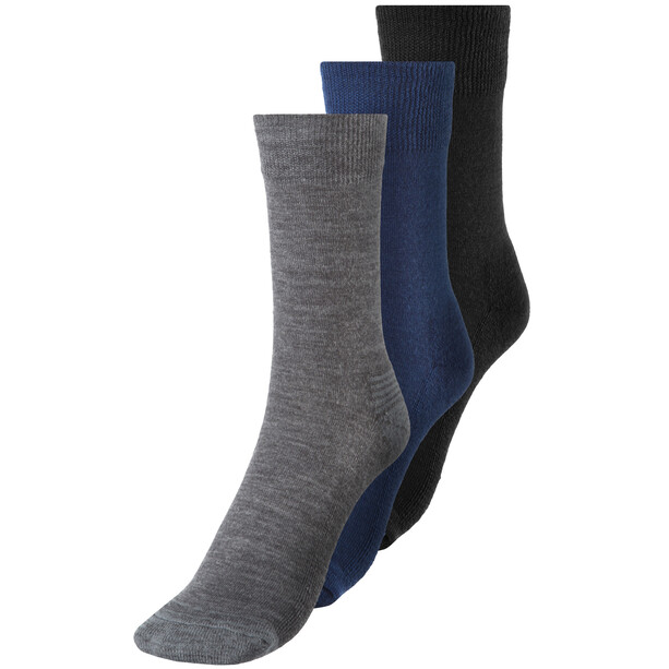 Devold Daily Medium Chaussettes 3 Pack, Multicolore