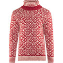 Devold Svalbard High Neck Suéter, rojo/blanco